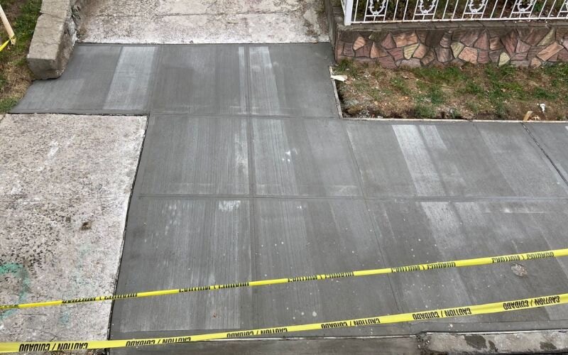  The image shows the concrete work done by Concrete Repair Brooklyn